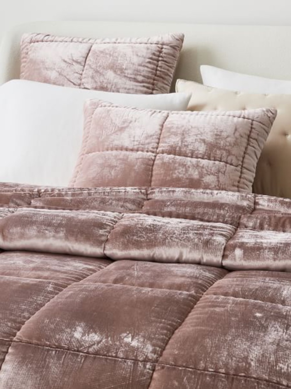 West Elm Pink Lush Velvet Sham x2